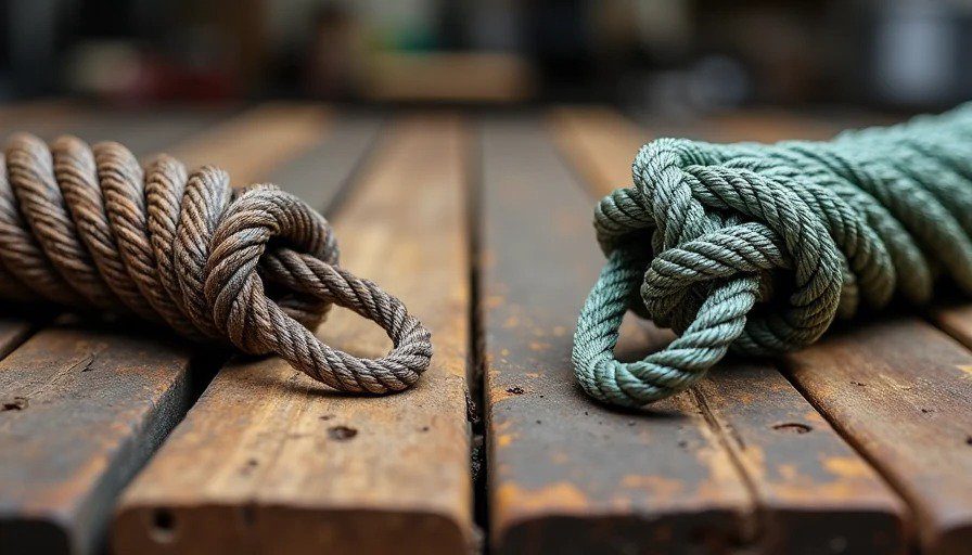 Split comparison – wire rope (heavy, stiff, dangerous) vs. synthetic rope (light, flexible, safer) – synthetic for 90% of overlanders