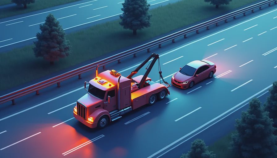 Visual context for open road winch