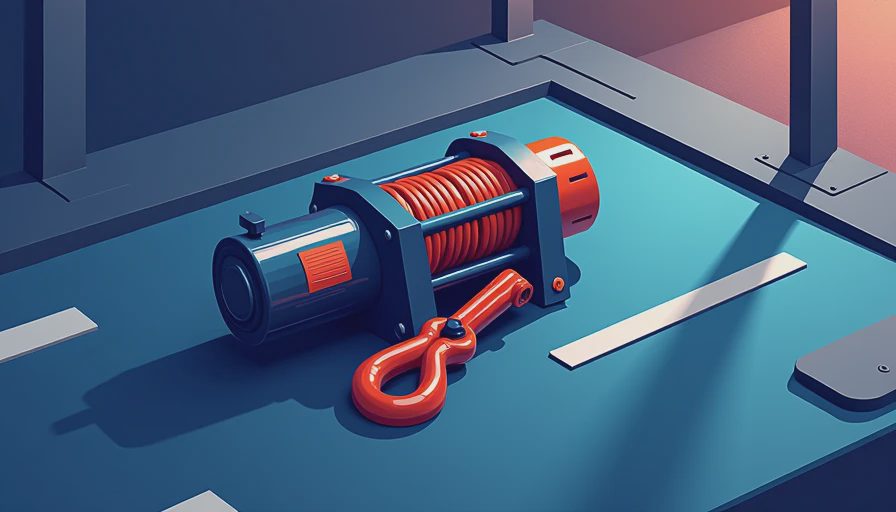 Illustration for open road winch