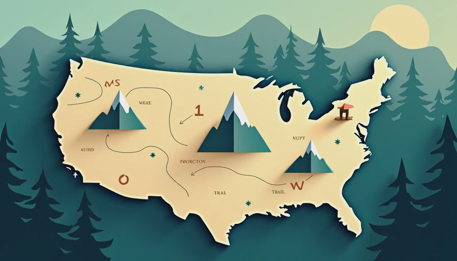 Illustration for summit trail climber at02
