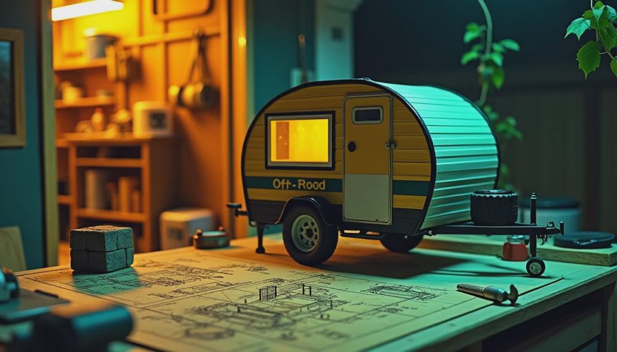 Illustration for diy overland trailer