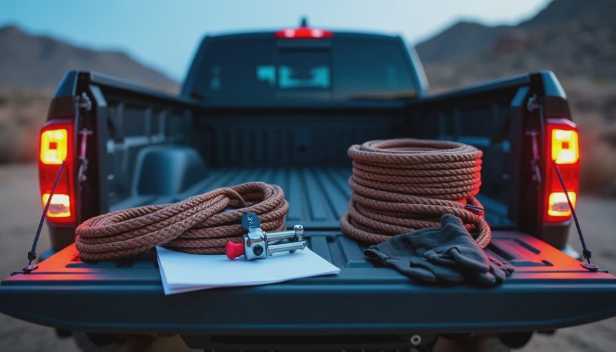 Visual context for synthetic winch rope advantages over steel cable