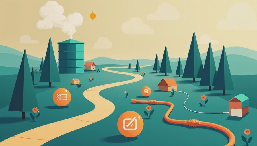 Illustration for overland water storage tank installation guide